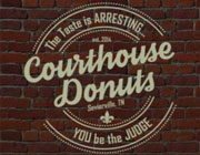 Courthouse Donuts logo Courthouse Donuts logo